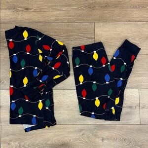 Carters Festive Light Pattern Pajama Set
